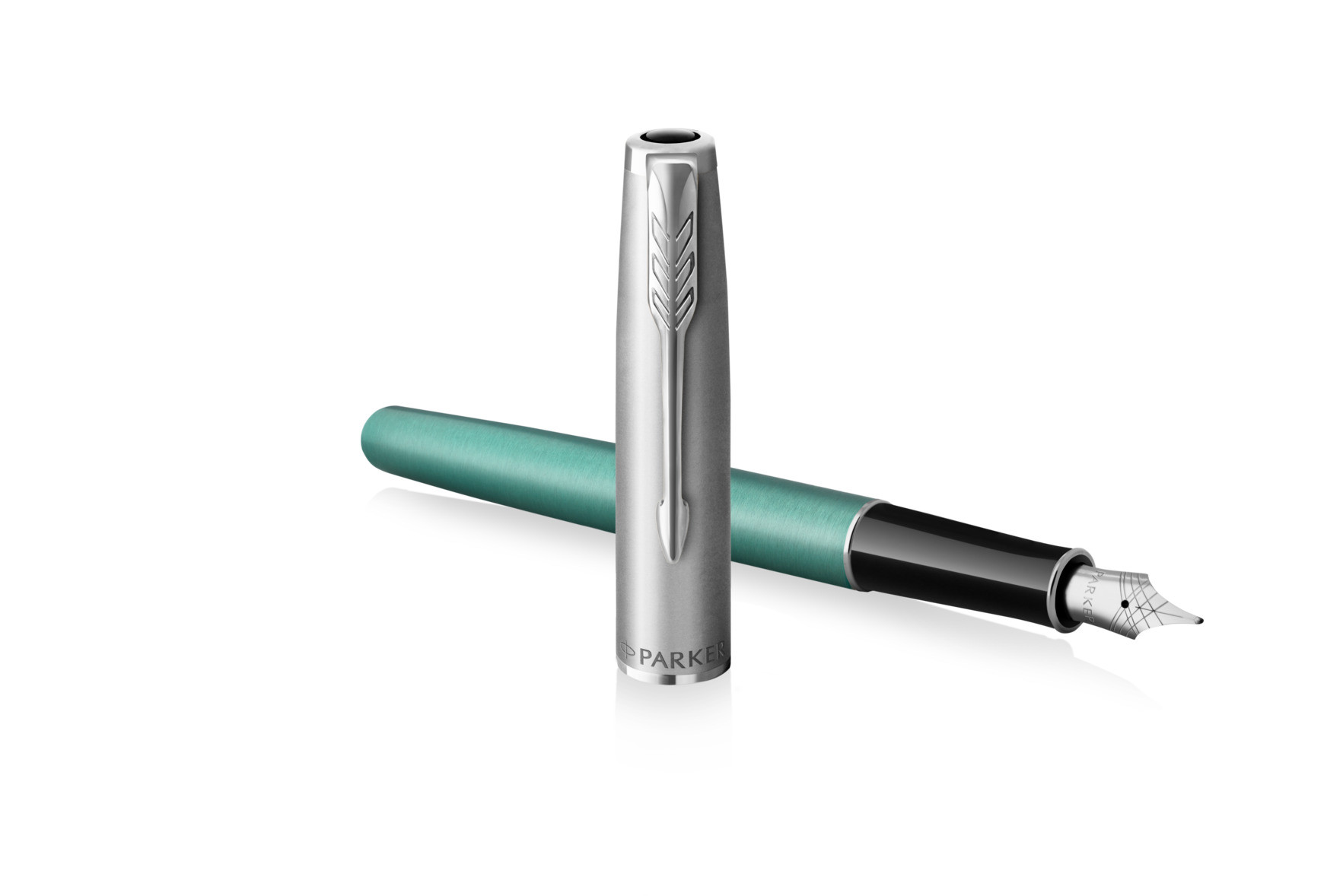 Pióro wieczne Parker Sonnet Sand Blasted Metal Green CT
